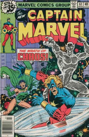 Captain Marvel (1st Series) 61 published by Marvel with cover art by Pat Broderick
