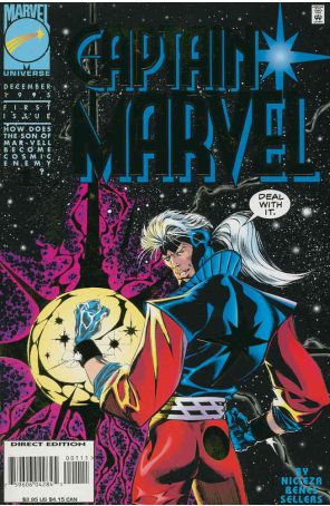 Captain Marvel (4th Series) 1 published by Marvel with cover art by Ed Benés