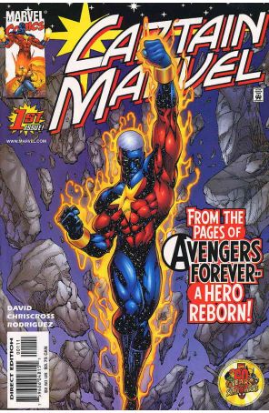 Captain Marvel (5th Series) 1 published by Marvel with cover art by Chris Cross