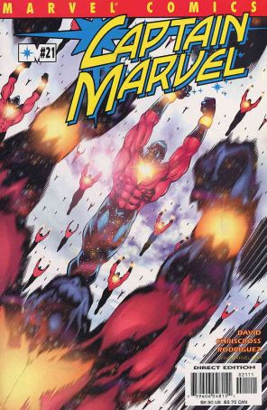 Captain Marvel (5th Series) 21 published by Marvel with cover art by Chris Cross