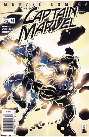 Captain Marvel (5th Series) 24 (Newsstand) published by Marvel with cover art by ChrisCross