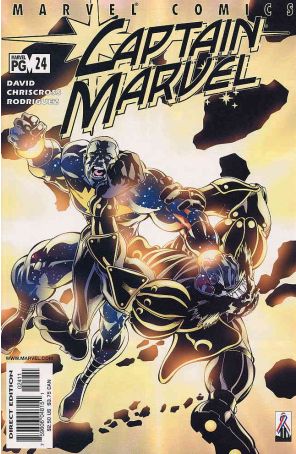 Captain Marvel (5th Series) 24 published by Marvel with cover art by Chris Cross