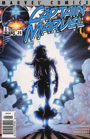 Captain Marvel (5th Series) 25 published by Marvel with cover art by Chris Cross
