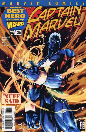 Captain Marvel (5th Series) 26 published by Marvel with cover art by Alvin Lee
