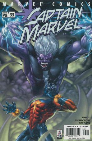 Captain Marvel (5th Series) 33 published by Marvel with cover art by Chris Cross