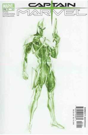 Captain Marvel (6th Series) 1A published by Marvel with cover art by Alex Ross