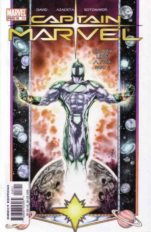 Captain Marvel (6th Series) 18 published by Marvel with cover art by Tom Flemming
