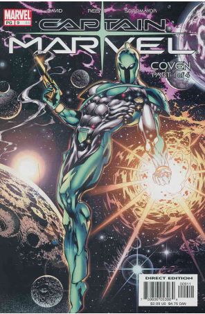 Captain Marvel (6th Series) 9 published by Marvel with cover art by Claudio Castellini