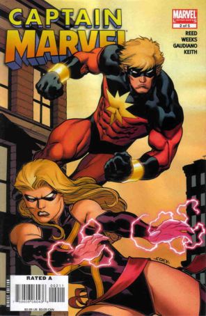 Captain Marvel (7th Series) 2 published by Marvel with cover art by Ed McGuinness