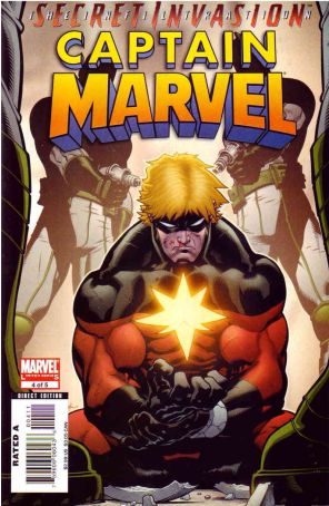 Captain Marvel (7th Series) 4 published by Marvel with cover art by Ed McGuinness