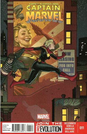 Captain Marvel (8th Series) 11 published by Marvel with cover art by Joe Quinones