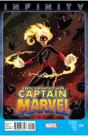 Captain Marvel (8th Series) 15 published by Marvel with cover art by Joe Quinones