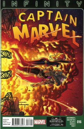 Captain Marvel (8th Series) 16 published by Marvel with cover art by Joe Quinones