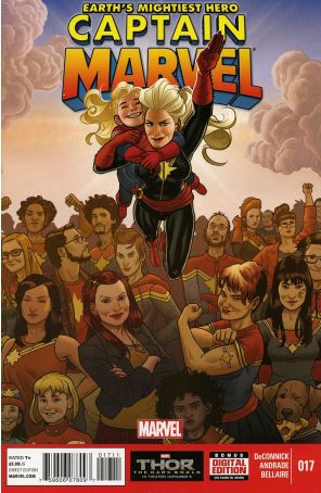 Captain Marvel (8th Series) 17 published by Marvel with cover art by Joe Quinones
