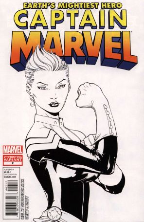 Captain Marvel (8th Series) 2 (2nd) published by Marvel with cover art by Ed McGuinness