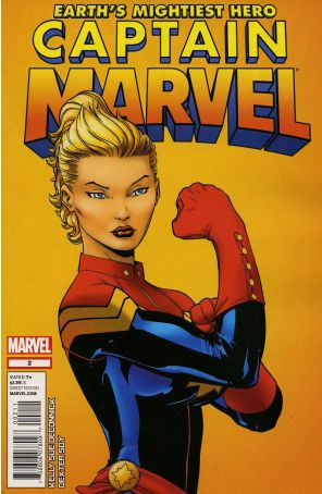Captain Marvel (8th Series) 2 published by Marvel with cover art by Ed McGuinness