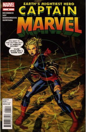 Captain Marvel (8th Series) 4 published by Marvel with cover art by Ed McGuinness