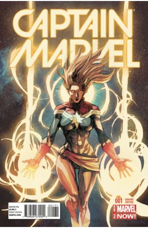 Captain Marvel (9th Series) 1B published by Marvel with cover art by Leinil Francis Yu