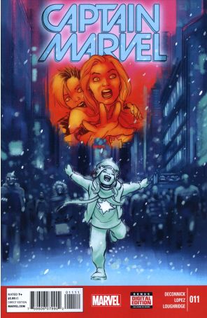 Captain Marvel (9th Series) 11 published by Marvel with cover art by David Lopez