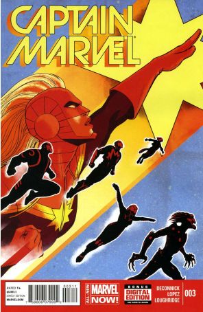 Captain Marvel (9th Series) 3 published by Marvel with cover art by David Lopez