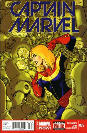 Captain Marvel (9th Series) 5 published by Marvel with cover art by David Lopez