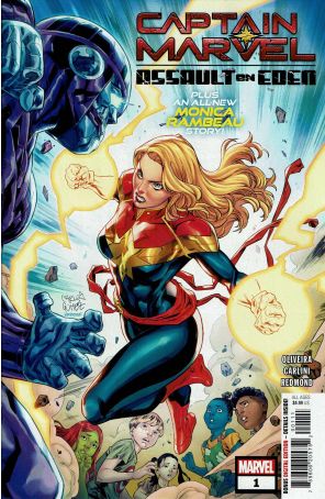 Captain Marvel: Assault on Eden 1 published by Marvel with cover art by Carlos E. Gómez