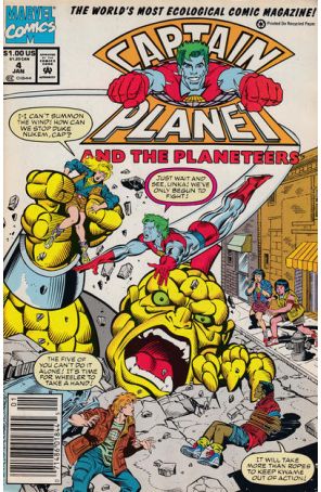Captain Planet and the Planeteers 4 (Newsstand) published by Marvel