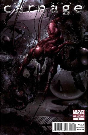 Carnage (Marvel) 2 (2nd) published by Marvel with cover art by Clayton Crain
