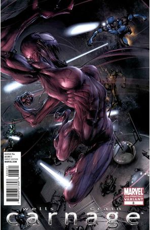 Carnage (Marvel) 3 (2nd) published by Marvel with cover art by Clayton Crain