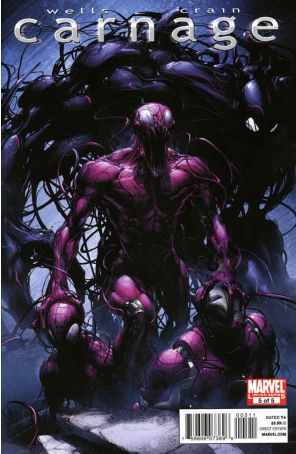 Carnage (Marvel) 5 published by Marvel with cover art by Clayton Crain