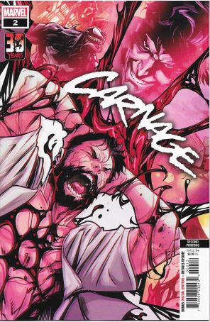 Carnage (Marvel, 3rd Series) 2 (2nd) published by Marvel with cover art by Kendrick Lim