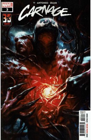 Carnage (Marvel, 3rd Series) 3 published by Marvel with cover art by Kendrick Lim