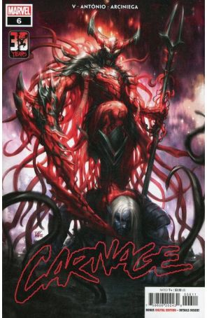 Carnage (Marvel, 3rd Series) 6 published by Marvel with cover art by Kendrick Lim