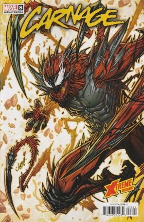 Carnage (Marvel, 3rd Series) 8A published by Marvel with cover art by Jonboy Meyers