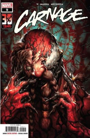 Carnage (Marvel, 3rd Series) 9 published by Marvel with cover art by Kendrick Lim