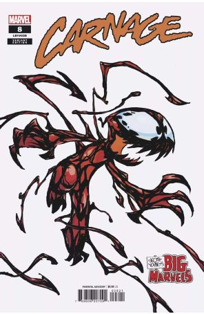 Carnage (Marvel, 4th Series) 8A published by Marvel with cover art by Skottie Young