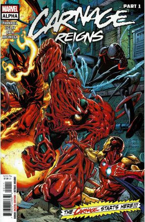 Carnage Reigns Alpha 1 published by Marvel with cover art by Ryan Stegman