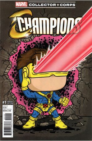 Champions (Vol. 2) 1Y published by Marvel with cover art by Reis O’Brien