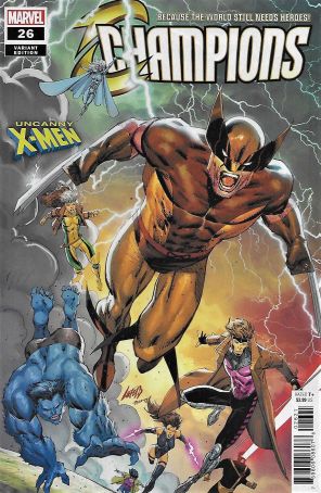 Champions (Vol. 2) 26A published by Marvel with cover art by Rob Liefeld
