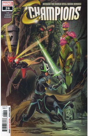 Champions (Vol. 2) 26 published by Marvel with cover art by Sean Izaakse