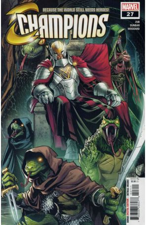 Champions (Vol. 2) 27 published by Marvel with cover art by Sean Izaakse