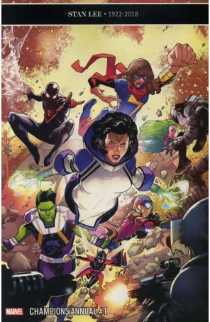 Champions (Vol. 2) Annual 1 published by Marvel with cover art by Sean Izaakse