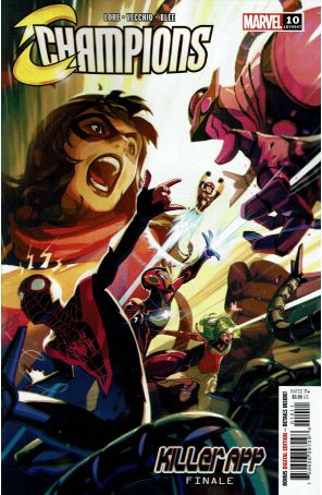 Champions (Vol. 4) 10 published by Marvel with cover art by Toni Infante
