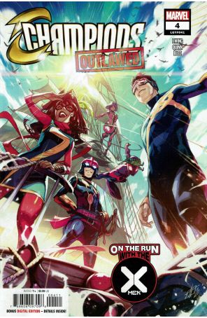 Champions (Vol. 4) 4 published by Marvel with cover art by Toni Infante