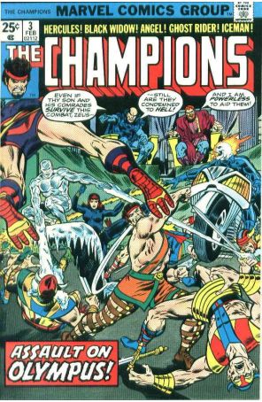 Champions (Marvel) 3 (with Marvel Value Stamp) published by Marvel with cover art by Rich Buckler