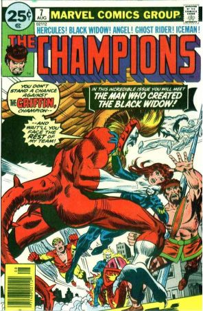 Champions (Marvel) 7 published by Marvel with cover art by Rich Buckler