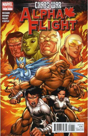 Chaos War: Alpha Flight 1 published by Marvel with cover art by Salva Espin
