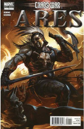 Chaos War: Ares 1 published by Marvel with cover art by Marko Djurdjevic