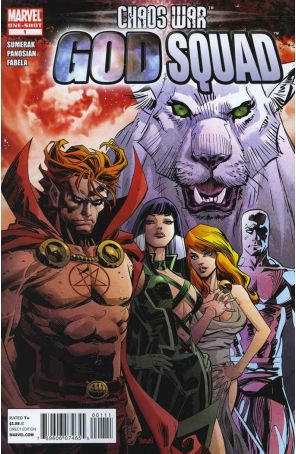 Chaos War: God Squad 1 published by Marvel with cover art by Dan Panosian