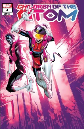 Children of the Atom 4A published by Marvel with cover art by Bernard Chang